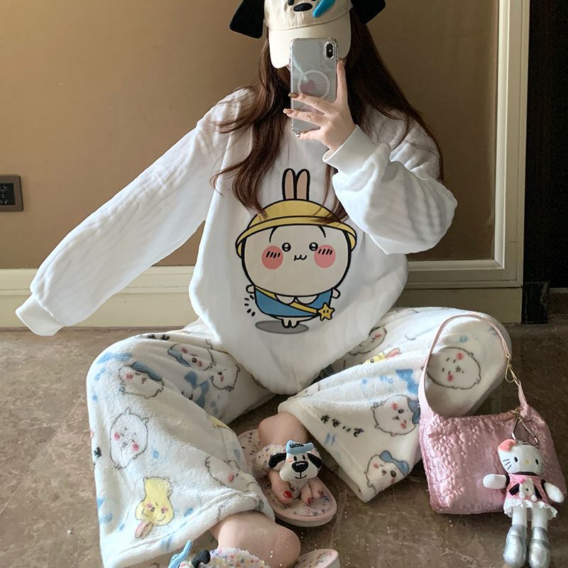 Cartoon Usagi Fleece Pajama Se - Women Shoes Xxl recension och pris