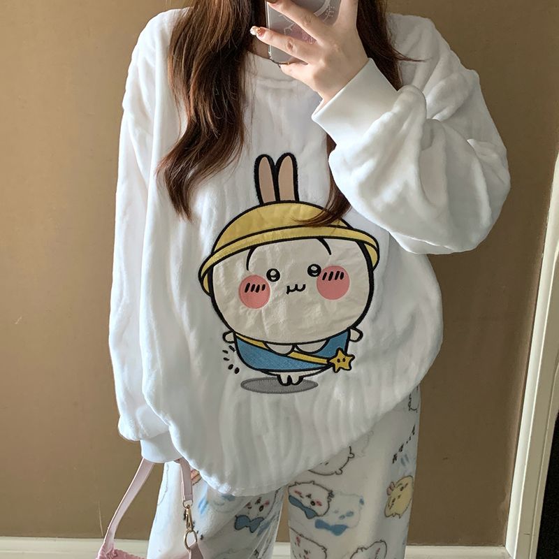 Cartoon Usagi Fleece Pajama Se - Women Shoes Xxl recension och pris
