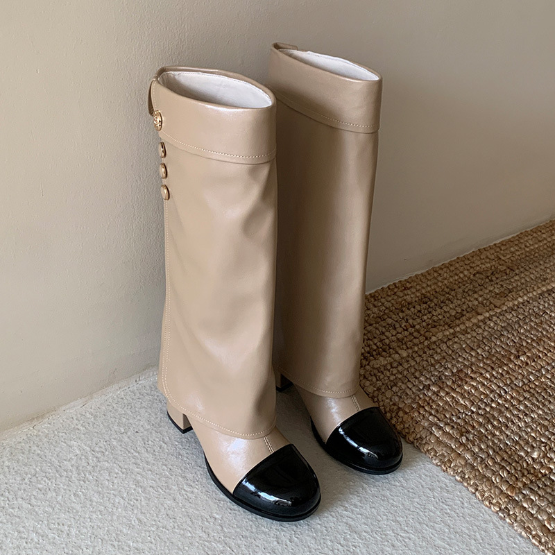French style small fragrant ro - Sock Boot Women recension och pris