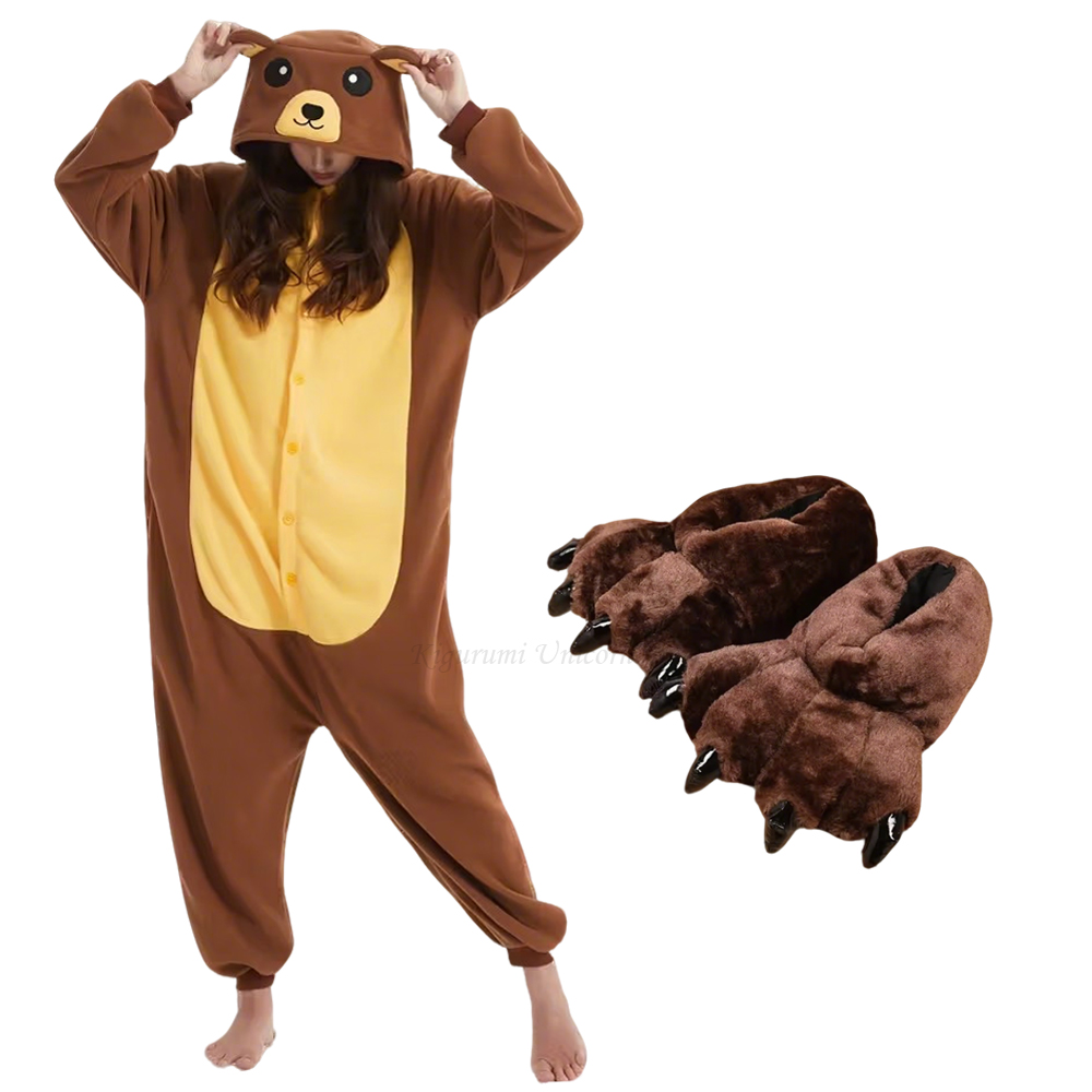 Adult Brown Bear Kigurumi Unic - Women Shoes Xxl recension och pris