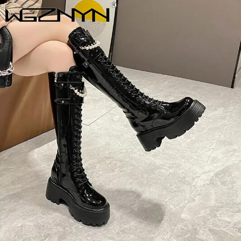 Winter Leather Warm Plush Boot - Knee High Boots Women recension och pris