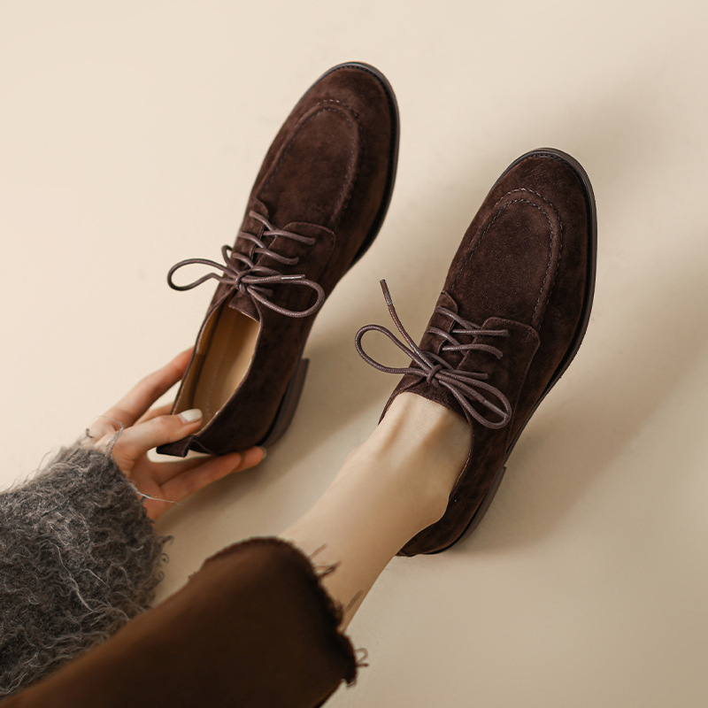 2025 Spring and Autumn New Wom - Oxford Lace Up Women recension och pris