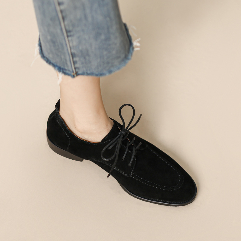 2025 Spring and Autumn New Wom - Oxford Lace Up Women recension och pris