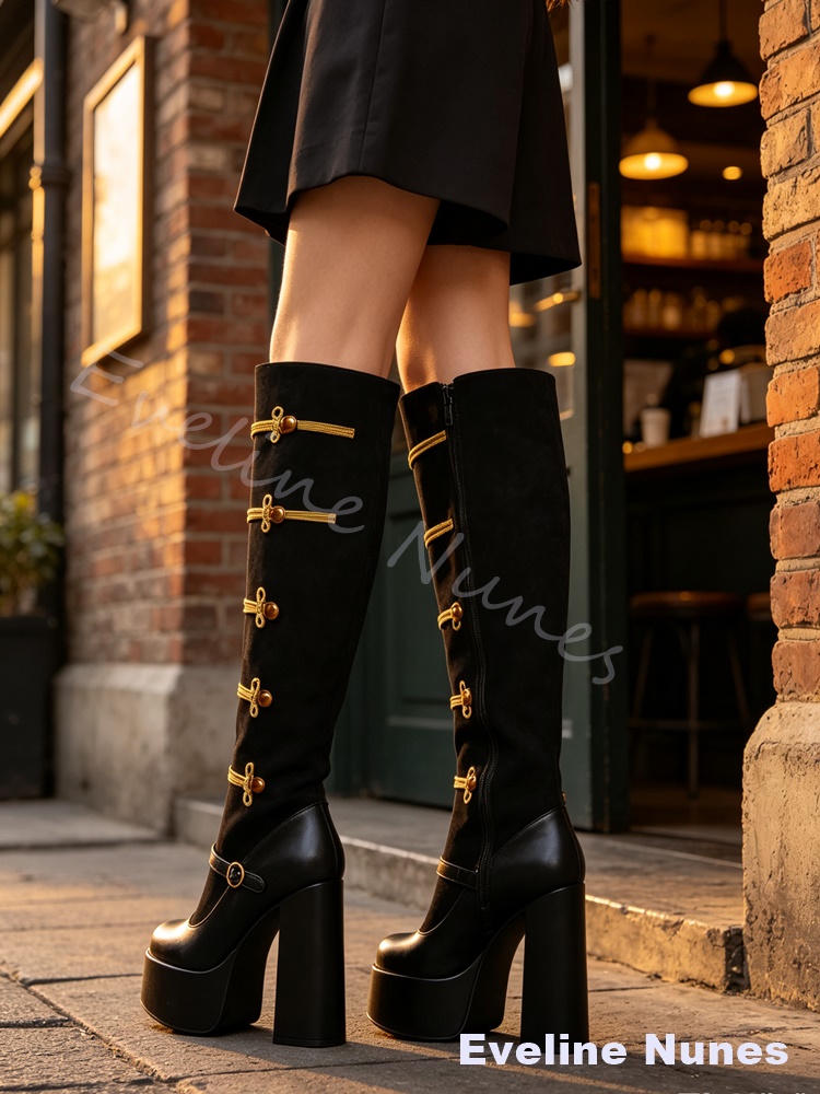 Retro Royal Court Gold Knot Kn - Court Heel Pointed recension och pris