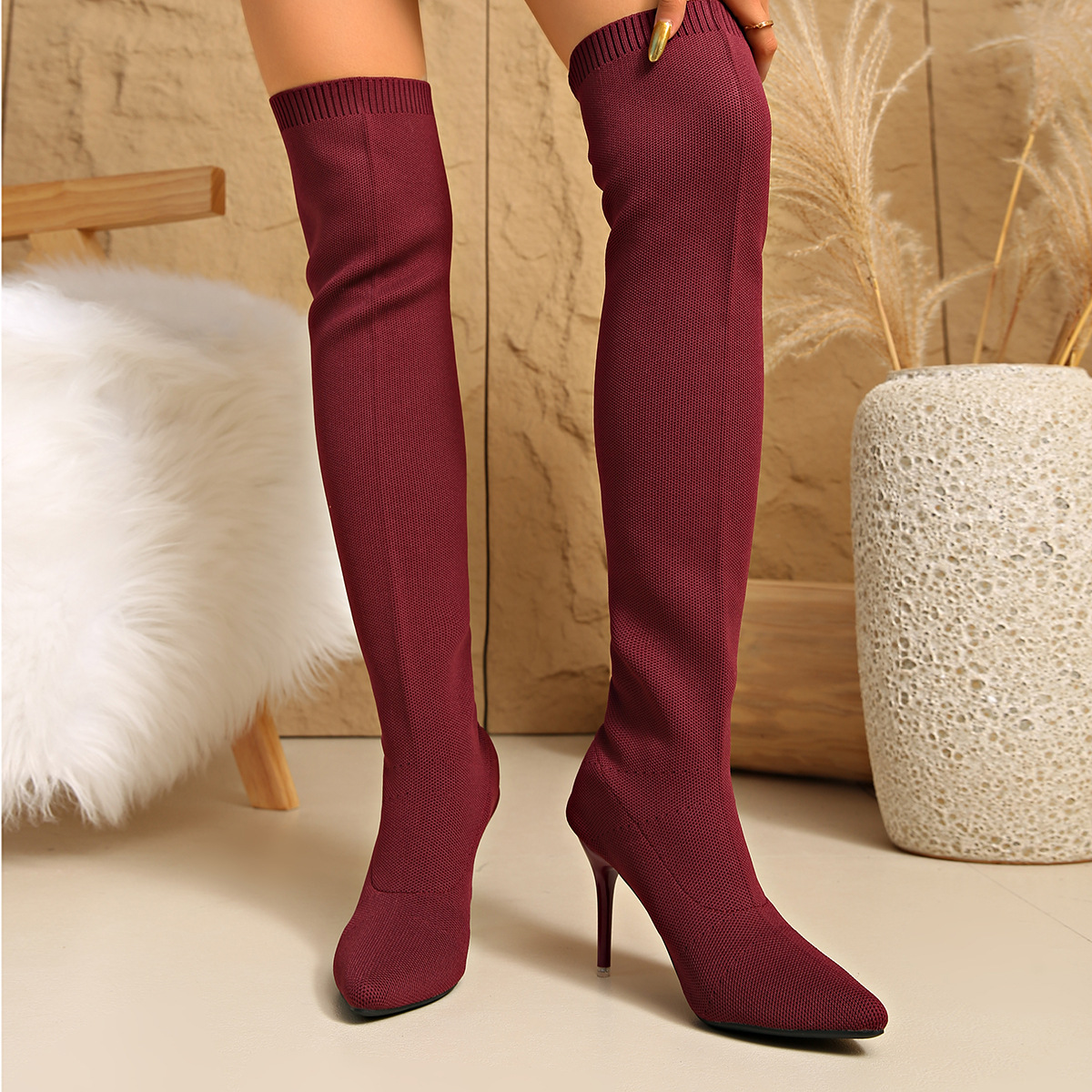 Over-the-knee Sock Boots Women - Sock Boot Women recension och pris