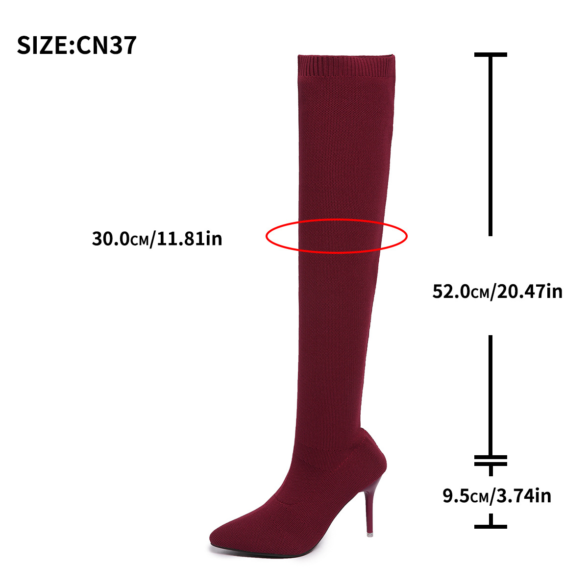 Over-the-knee Sock Boots Women - Sock Boot Women recension och pris