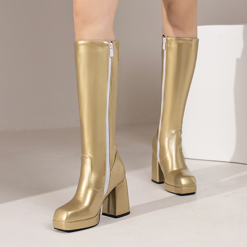 Green Winter Women Platform Kn - Knee High Boots Women recension och pris