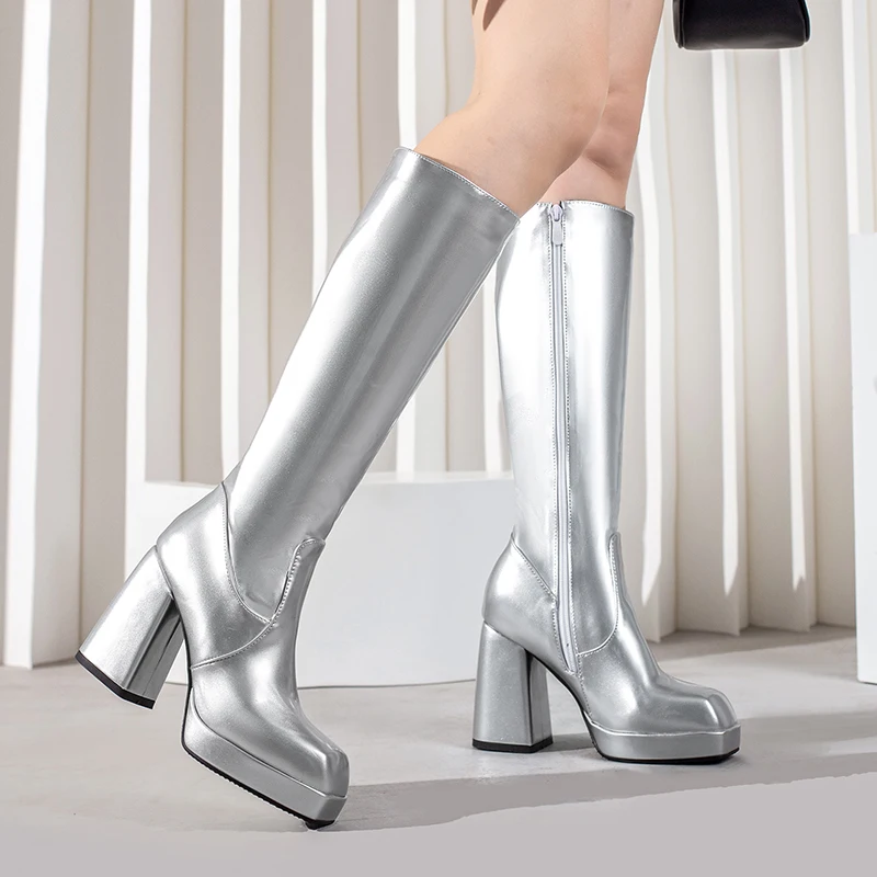 Green Winter Women Platform Kn - Knee High Boots Women recension och pris