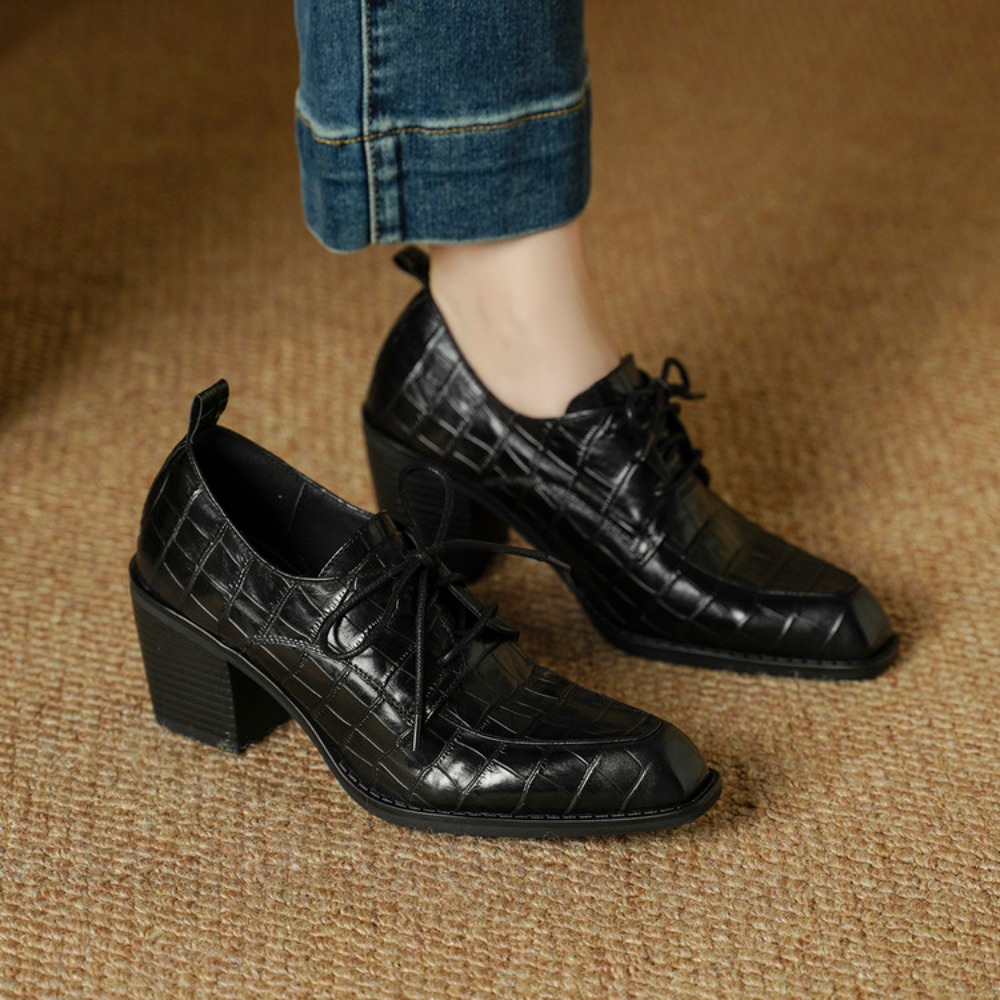 Women's Shoes Real Leather 202 - Oxford Lace Up Women recension och pris